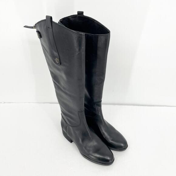 Sam Edelman Womens Penny Riding Boot US 4 EU 33.5 Wide Calf Black Leather NWOB - Picture 5 of 13